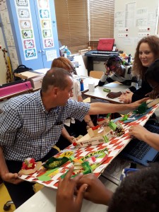 Photo Ecole Jean Lurçat - présentation de leur oeuvre